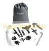 Garden gazebo beer tent in modern style can be assembled 3x3 meters in anthracite gray color