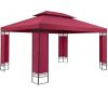 Event tent luxury pavilion beer tent modern style assembly 300x400 cm in burgundy color