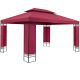 Event tent luxury pavilion beer tent modern style assembly 300x400 cm in burgundy color