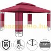 Event tent luxury pavilion beer tent modern style assembly 300x400 cm in burgundy color