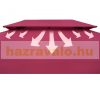 Event tent luxury pavilion beer tent modern style assembly 300x400 cm in burgundy color