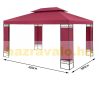 Event tent luxury pavilion beer tent modern style assembly 300x400 cm in burgundy color