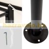 Sörsátor modern stílusú szerelhető 3X4m kerti pavilon fekete színben pergola