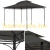 Sörsátor modern stílusú szerelhető 3X4m kerti pavilon fekete színben pergola