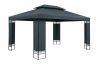 Garden gazebo beer tent in modern style can be assembled 3x4 meters in anthracite gray color