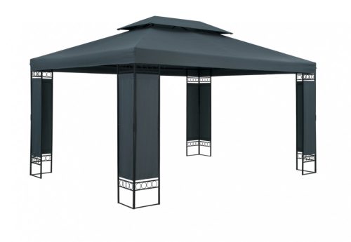 Garden gazebo beer tent in modern style can be assembled 3x4 meters in anthracite gray color