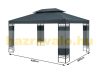 Garden gazebo beer tent in modern style can be assembled 3x4 meters in anthracite gray color