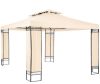 Kerti pavilon sörsátor modern stílusú szerelhető 3,9X2,9m tört fehér pergola