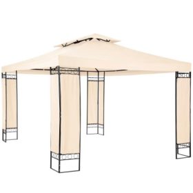   Kerti pavilon sörsátor modern stílusú szerelhető 3,9X2,9m törtfehér színben