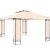 Kerti pavilon sörsátor modern stílusú szerelhető 3,9X2,9m tört fehér pergola