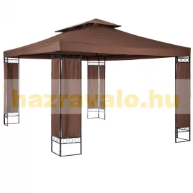 Kerti pavilon sörsátor modern stílusú szerelhető 3,9X2,9m tört fehér pergola