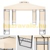 Kerti pavilon sörsátor modern stílusú szerelhető 3,9X2,9m tört fehér pergola