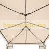 Kerti pavilon sörsátor modern stílusú szerelhető 3,9X2,9m tört fehér pergola