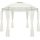 Round garden tent metal frame assembled garden gazebo off-white 350 cm diameter