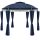 Round garden tent metal frame assembled garden blue pavilion 350 cm diameter