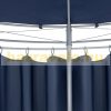 Round garden tent metal frame assembled garden blue pavilion 350 cm diameter