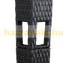 Rattan-style sun protection tent assembled garden pavilion 3x4 meter beer tent in black-anthracite color 