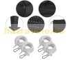 Rattan-style sun protection tent assembled garden pavilion 3x4 meter beer tent in black-anthracite color 