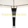 Rattan-style sun protection tent assembled garden pavilion 3X4 m beer tent in brown-cream color