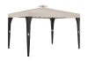 Rattan-style sun protection tent can be assembled garden pavilion 3x4 meter beer tent in black and cream color