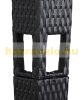 Rattan-style sun protection tent can be assembled garden pavilion 3x4 meter beer tent in black and cream color