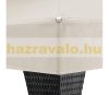 Rattan-style sun protection tent can be assembled garden pavilion 3x4 meter beer tent in black and cream color