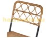 Garden rattan sofa set 3-part foldable