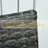 Polirattan sofa set garden set garden set with cushions in gray color 