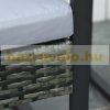 Polirattan sofa set garden set garden set with cushions in gray color 