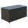 Garden storage plastic garden box in artificial rattan 118x54x59 cm with powder-coated metal frame