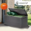 Kültéri tároló box 280 literes kerti tárolóláda szürke fahatású vízálló kivitel