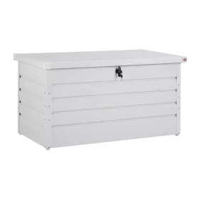   Kerti tárolóláda 385 literes világos szürke vízálló zárható kültéri tároló doboz