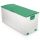 Rolling garden storage box plastic 230 liters gray - green