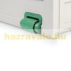 Rolling garden storage box plastic 230 liters gray - green