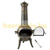 Garden stove cast iron firebox made of durable cast iron with antique painting