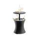 Keter artificial rattan garden table plastic outdoor drink holder table bar table gray CURVER COOL BAR