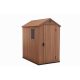 Curver plastic garden house Keter 126x204x183 cm small tool house Darwin 4x6 tool shed wood effect