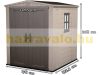 Curver plastic garden house Keter 178x208x195.5 cm small tool house Factor 6x6 tool shed