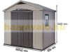 Curver plastic garden house Keter 256.5x243x182 cm small tool house Factor 8x6 tool shed