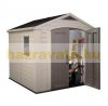 Curver plastic garden house Keter 256.5x243x255 cm small tool house Factor 8x8 tool shed