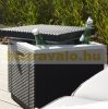 Keter garden cooler box rattan multifunctional storage brown 42x42x41 cm Curver ALLIBERT ICE CUBE