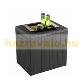   Keter kerti tároló műanyag kerti láda 113 liter 58x55x44 cm szürke doboz Curver City