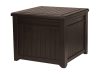 Keter kerti tároló műanyag kerti láda fa hatású 208 liter 72,2x71x59 cm doboz Curver Cube Wood