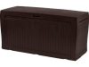 Keter garden storage wood-effect garden box 270 liters 116.7x44.7x57 cm brown box Curver Comfy