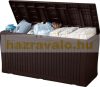 Keter garden storage wood-effect garden box 270 liters 116.7x44.7x57 cm brown box Curver Comfy