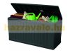 Keter garden storage plastic garden box wood effect 270 liters 116.7x44.7x57 cm box Curver Marvel Plus