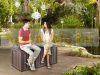 Keter garden storage wood-effect garden box 390 liters 128x65x61 cm brown box Curver GLENWOOD STORAGE BOX