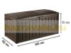 Keter garden storage wood-effect garden box 390 liters 128x65x61 cm brown box Curver GLENWOOD STORAGE BOX