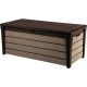 Keter garden storage wood-effect garden box 455 liters 145x69.7x60.3 cm brown box Curver BRUSHWOOD