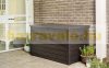 Keter garden storage plastic garden box wood effect 850 liters 147x83x86 cm brown box Curver Ontario